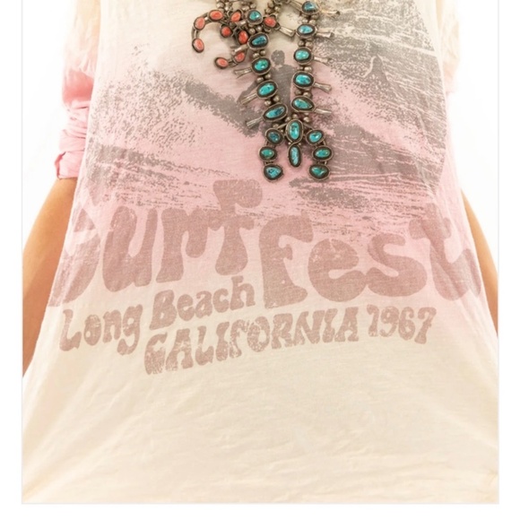NWT Magnolia Pearl Surf Fest Dylan Tee in Dawn Patrol OS - Picture 2 of 10